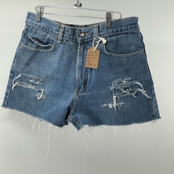 Vintage Kirkland distressed shorts size 32 - Picture 1 of 9